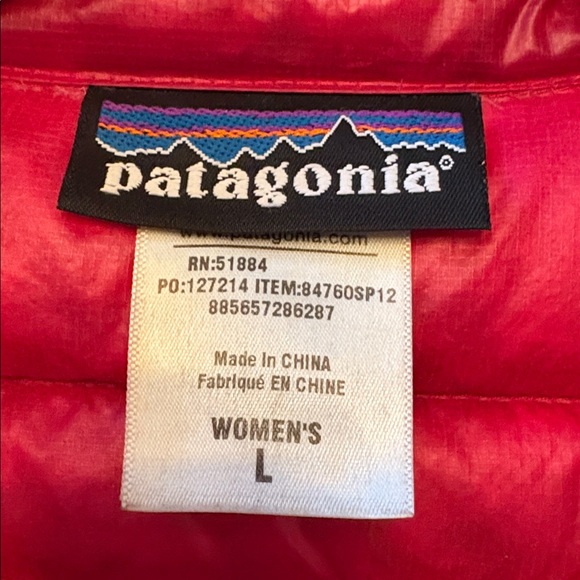 Patagonia Ultralight Down PINK Nano Air Puffer Jacket 800 Feather Women’s Large - Picture 7 of 7
